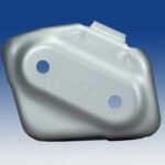 Single small part blue bkgrd